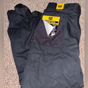 CAT Men’s Black Work Pants - Durable Utility Trousers